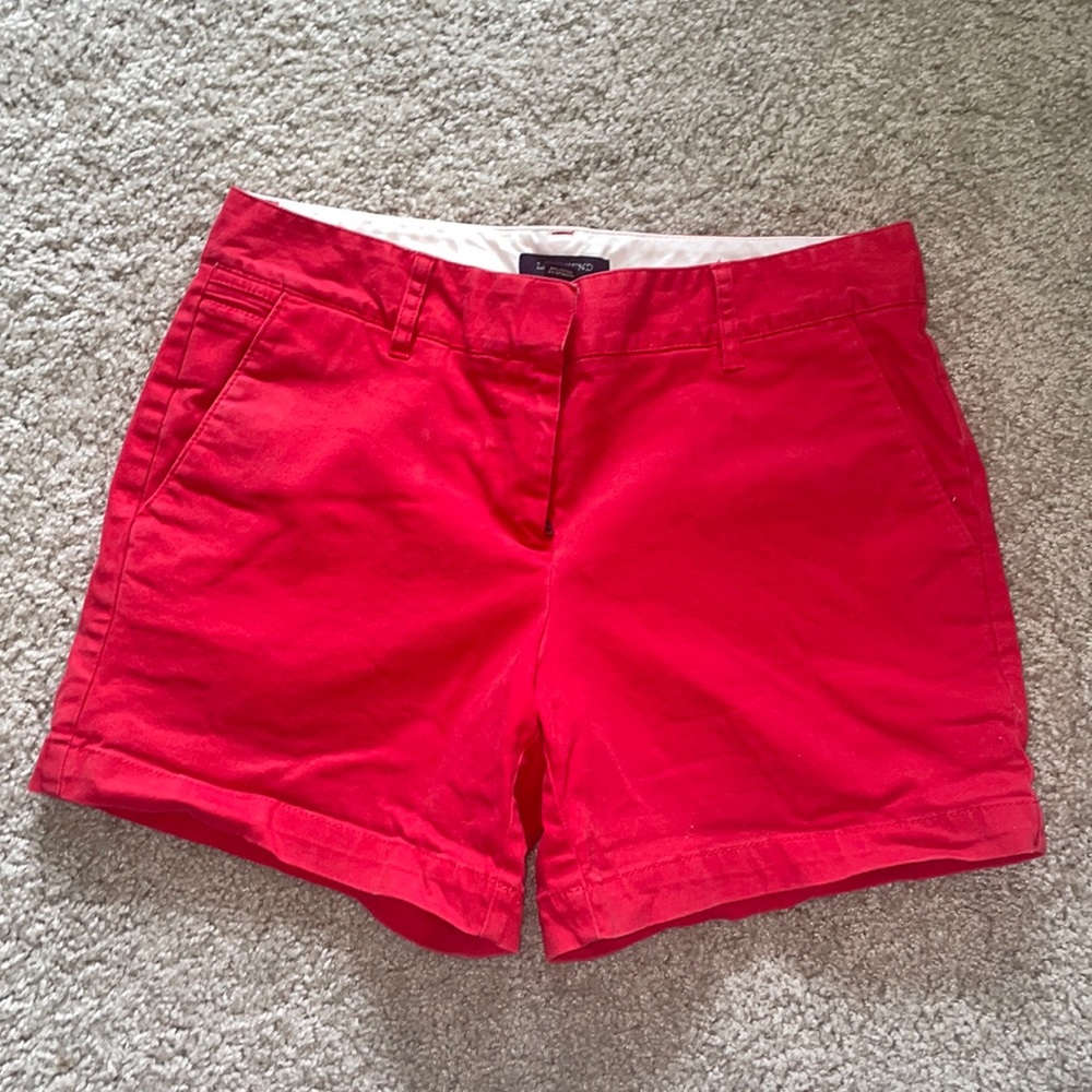 Red jean shorts! Side 4.